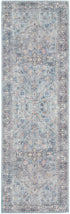 Nicole Curtis Machine Washable Series 1 SR104 Light Grey/Blue