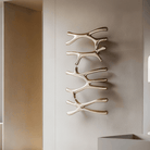 P&Bhusri S7-LMS-PWH-N Daphne's Branch Large + Medium + Small Towel Warmer in Porcelain White