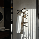 P&Bhusri S7-LM-PWH-N Daphne's Branch Large + Medium Towel Warmer in Porcelain White