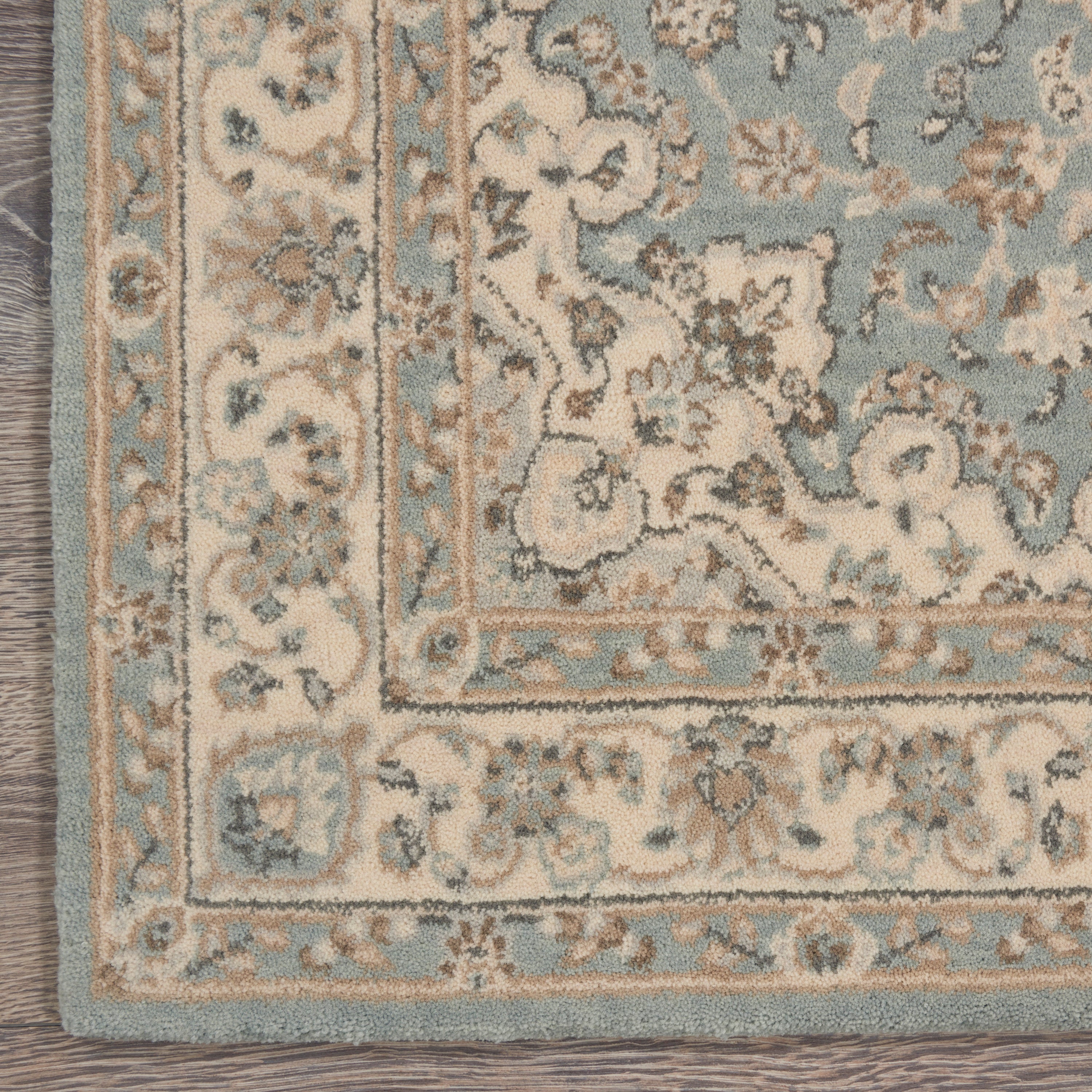 Living Treasures LI15 Aqua/Ivory