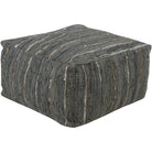 Surya - Anthracite Pouf - ATPF-003 | The Rug District