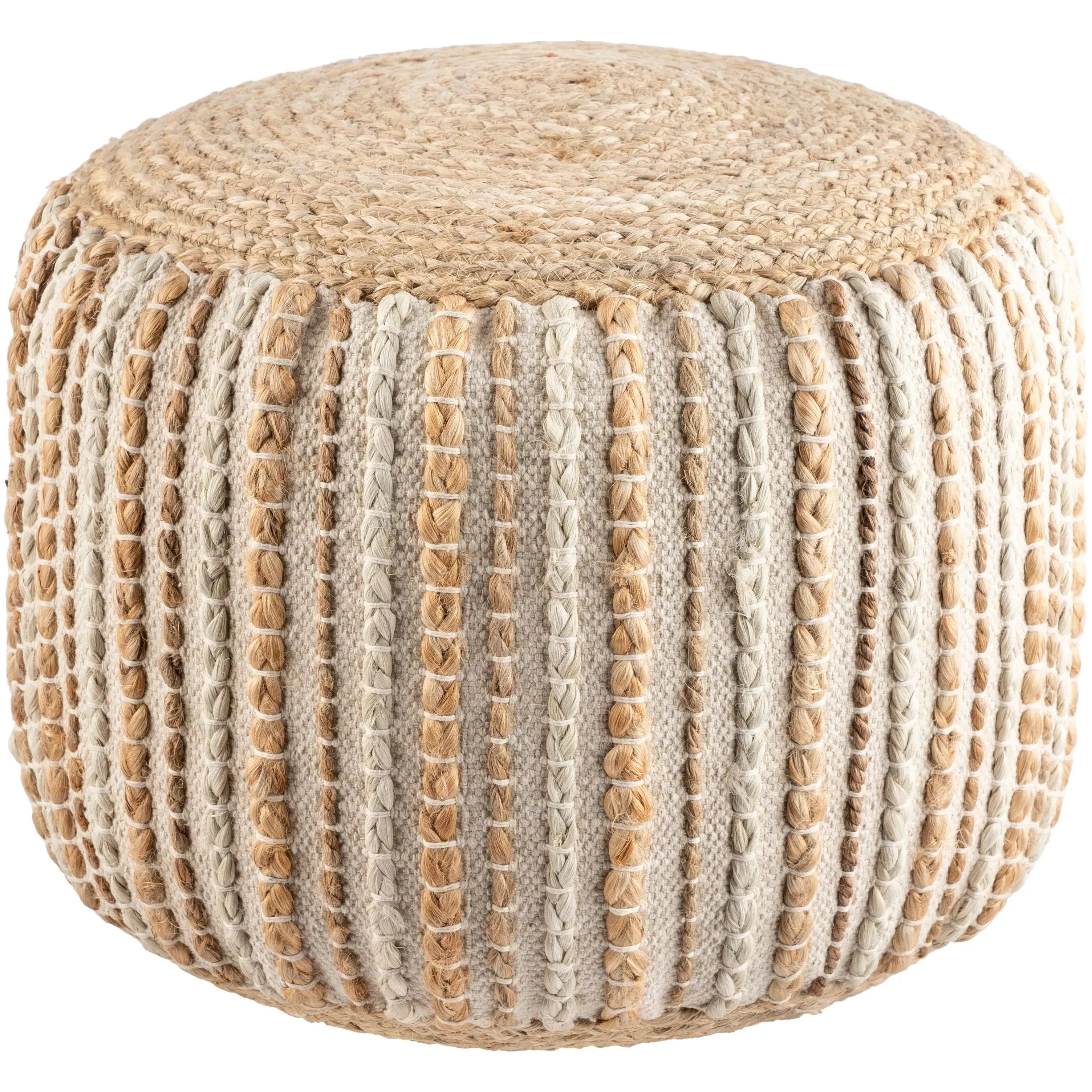 Surya - Genova Pouf - GVPF001-141818 | The Rug District