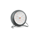Arne Jacobsen Clocks 43694 Bankers Table Clock in Dark Grey