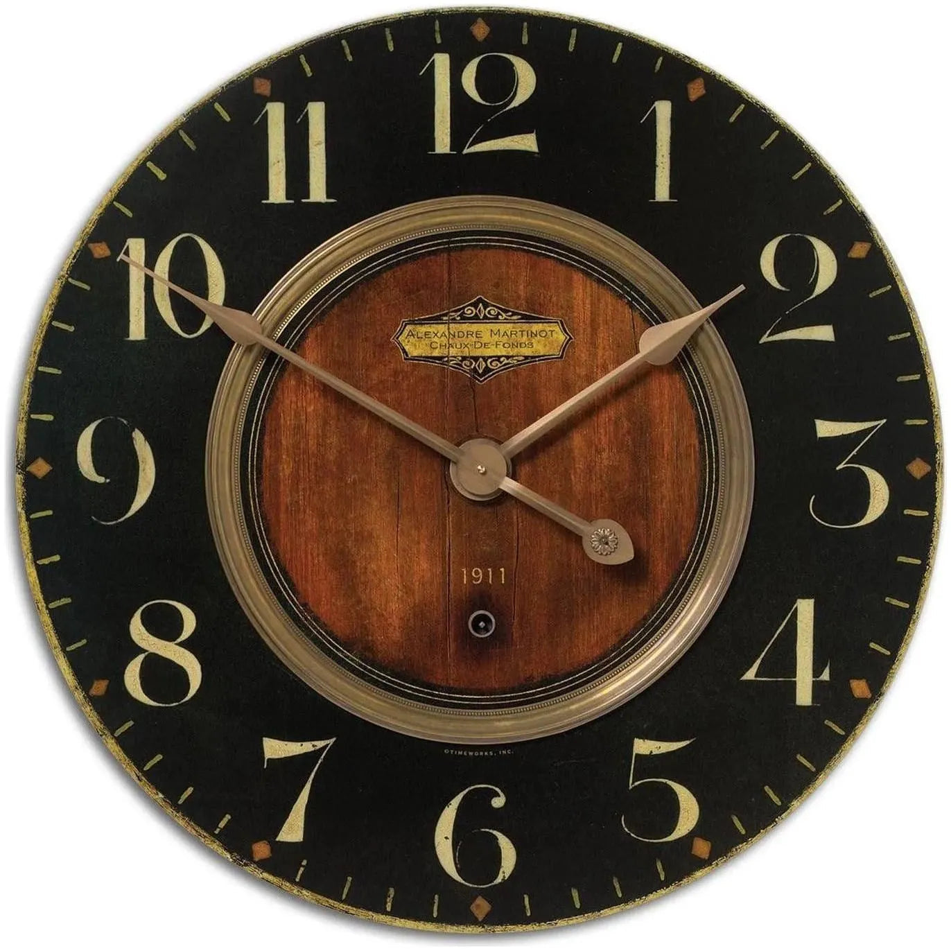 The Uttermost - Alexandre Wall Clock - 06026 | The Rug District