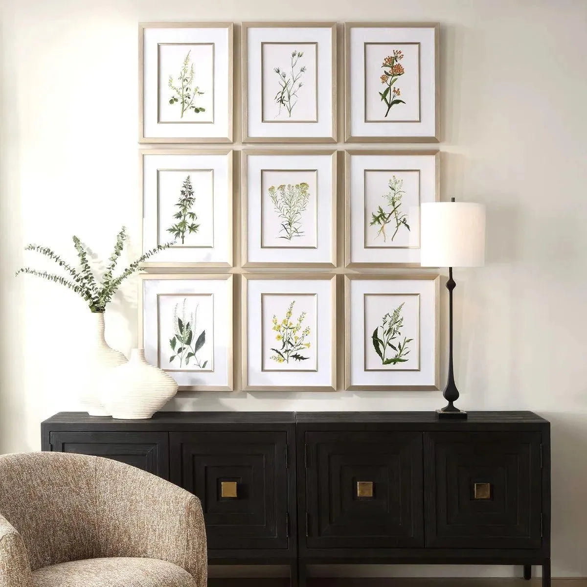 The Uttermost - Botanical Flowers Framed Prints, S/9 - 32339 | The Rug District