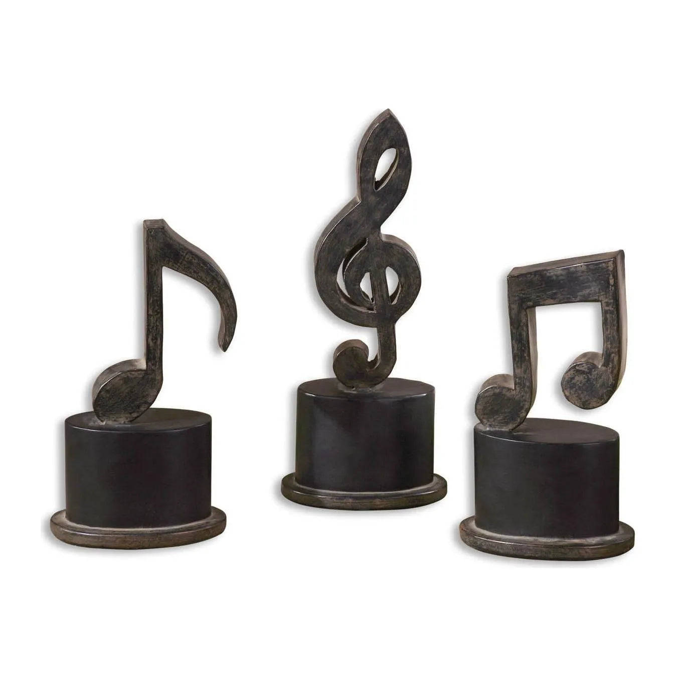 The Uttermost - Music Notes Figurines, Set/3 - 19280 | The Rug District