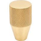 Vesta Fine Hardware - Beliza Conical Knurled Knob - V7405PB | The Rug District