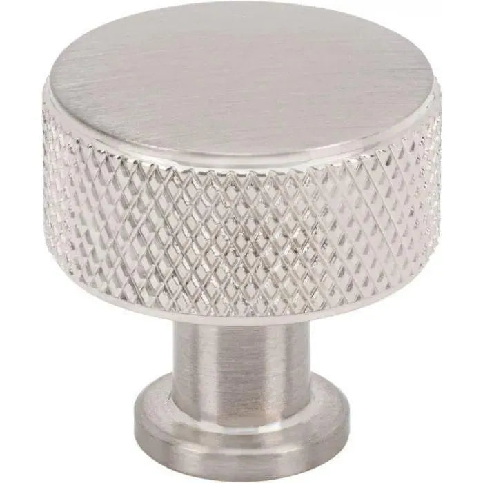 Vesta Fine Hardware - Beliza Cylinder Knurled Knob - V7400BSN | The Rug District
