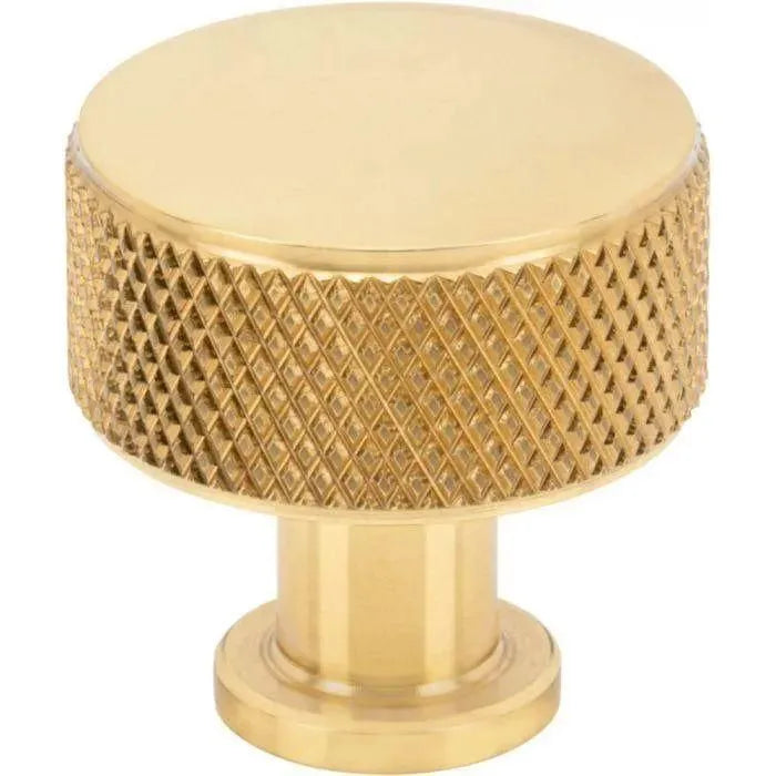 Vesta Fine Hardware - Beliza Cylinder Knurled Knob - V7400PB | The Rug District