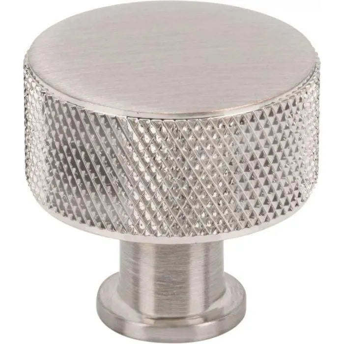 Vesta Fine Hardware - Beliza Cylinder Knurled Knob - V7402BSN | The Rug District