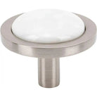 Vesta Fine Hardware - Firesky Carrara White Knob - V7583BSN | The Rug District