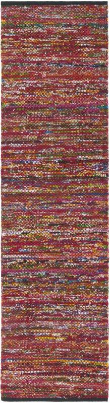 Rag Rug RAR250H FUCHSIA / BLACK