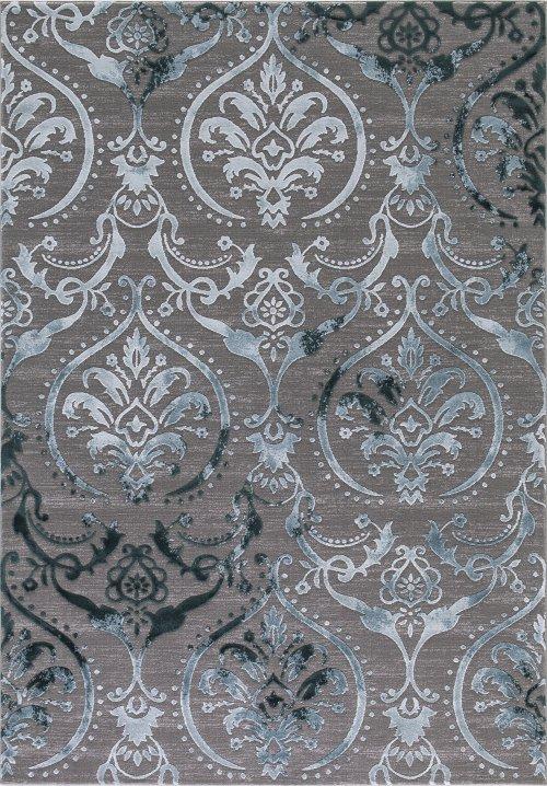 Thema Large Damask Teal - Gray