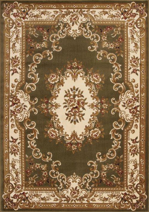 Corinthian 5312 Green/Ivory Aubusson