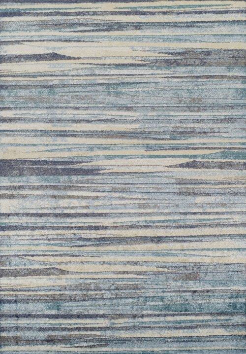 BLAIR ABSTRACT STRIPED BLUE/BEIGE