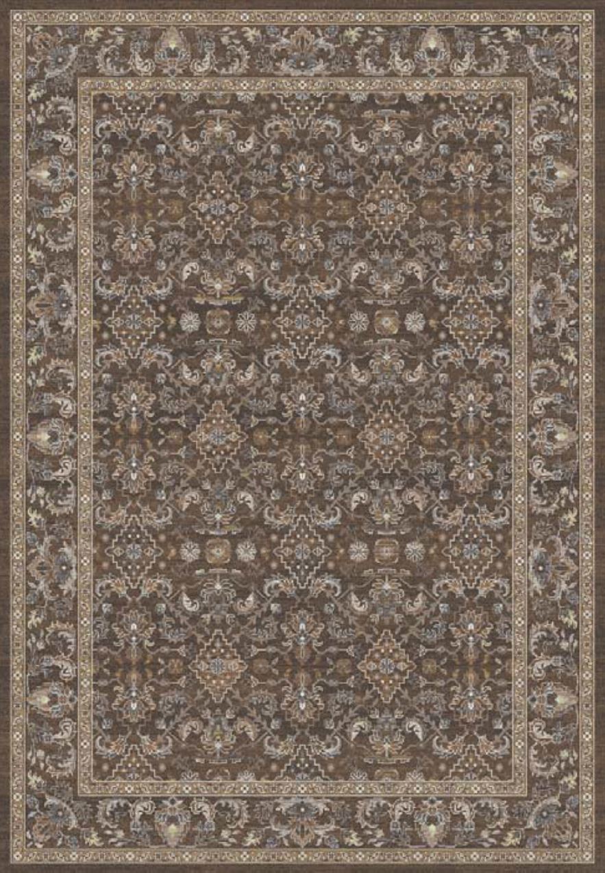 ANCIENT GARDEN 57276 Dark Brown/Beige/Blue