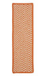 Outdoor Houndstooth Tweed Orange Stair Tread (sing