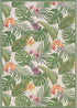 DOLCE FLOWERING FERN IVORY/HUNTER GREEN