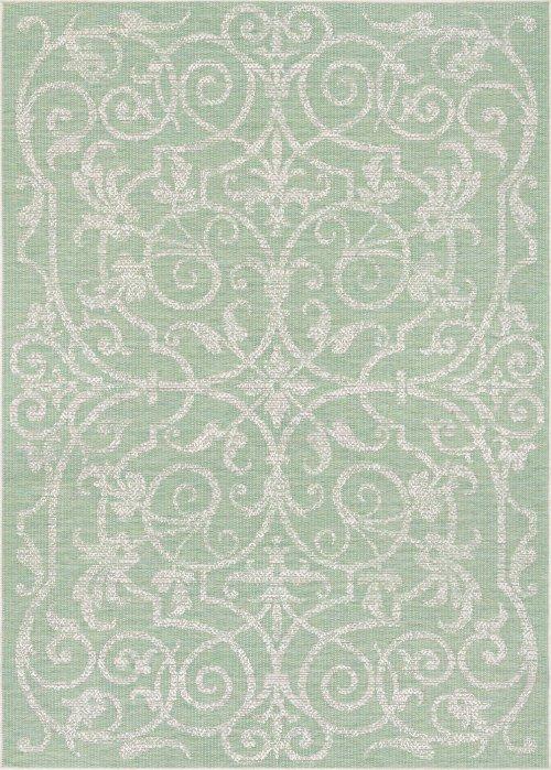 MONACO SUMMER QUAY IVORY/LIGHT GREEN