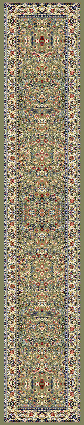 Ancient Garden 57078 Green/Ivory