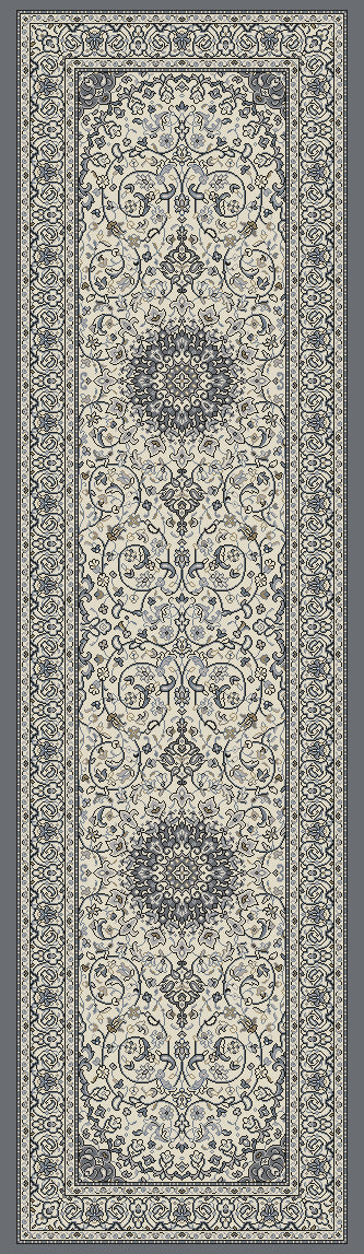 ANCIENT GARDEN 57119 CREAM/GREY