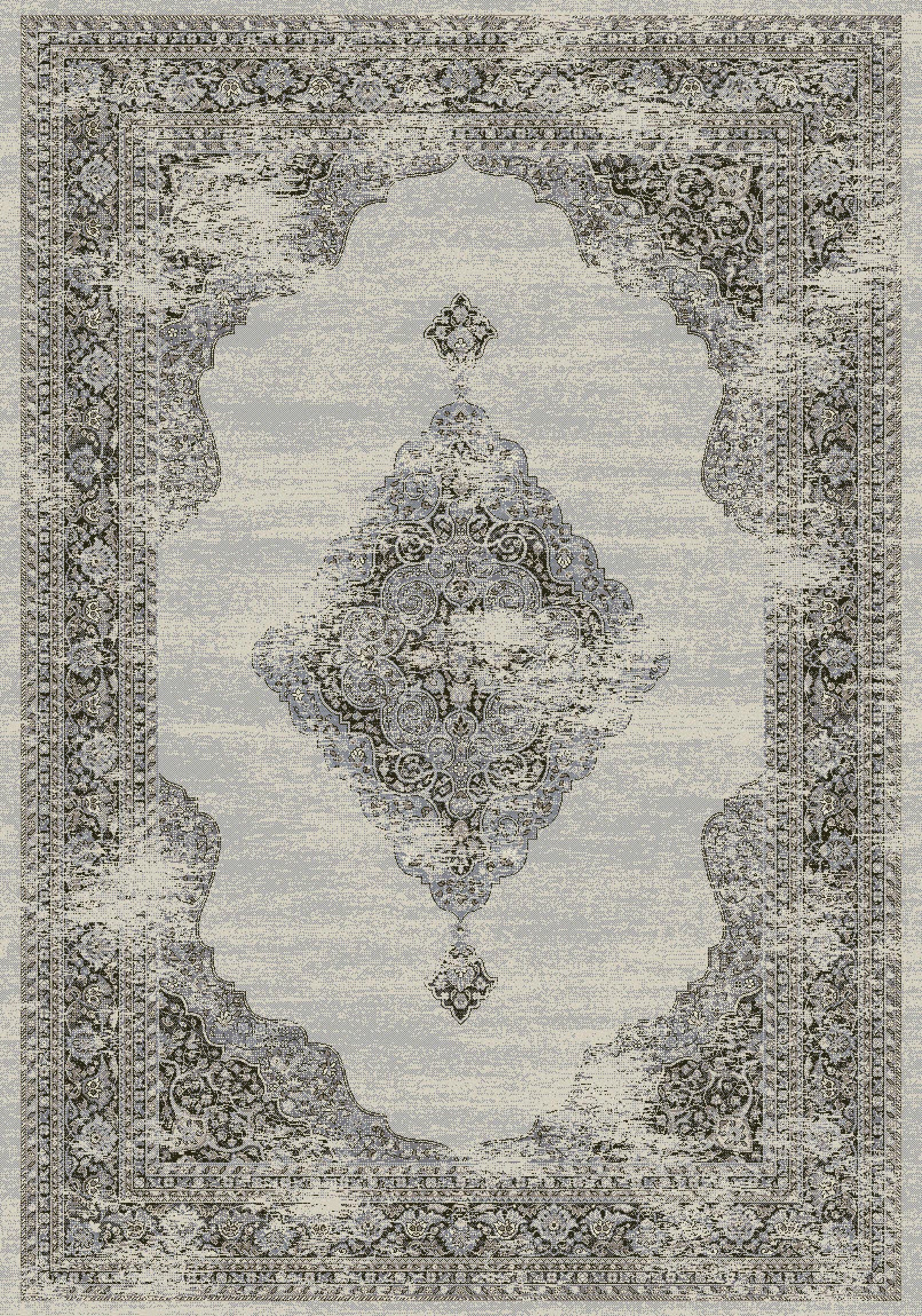 ANCIENT GARDEN 57557 SOFT GREY/CREAM