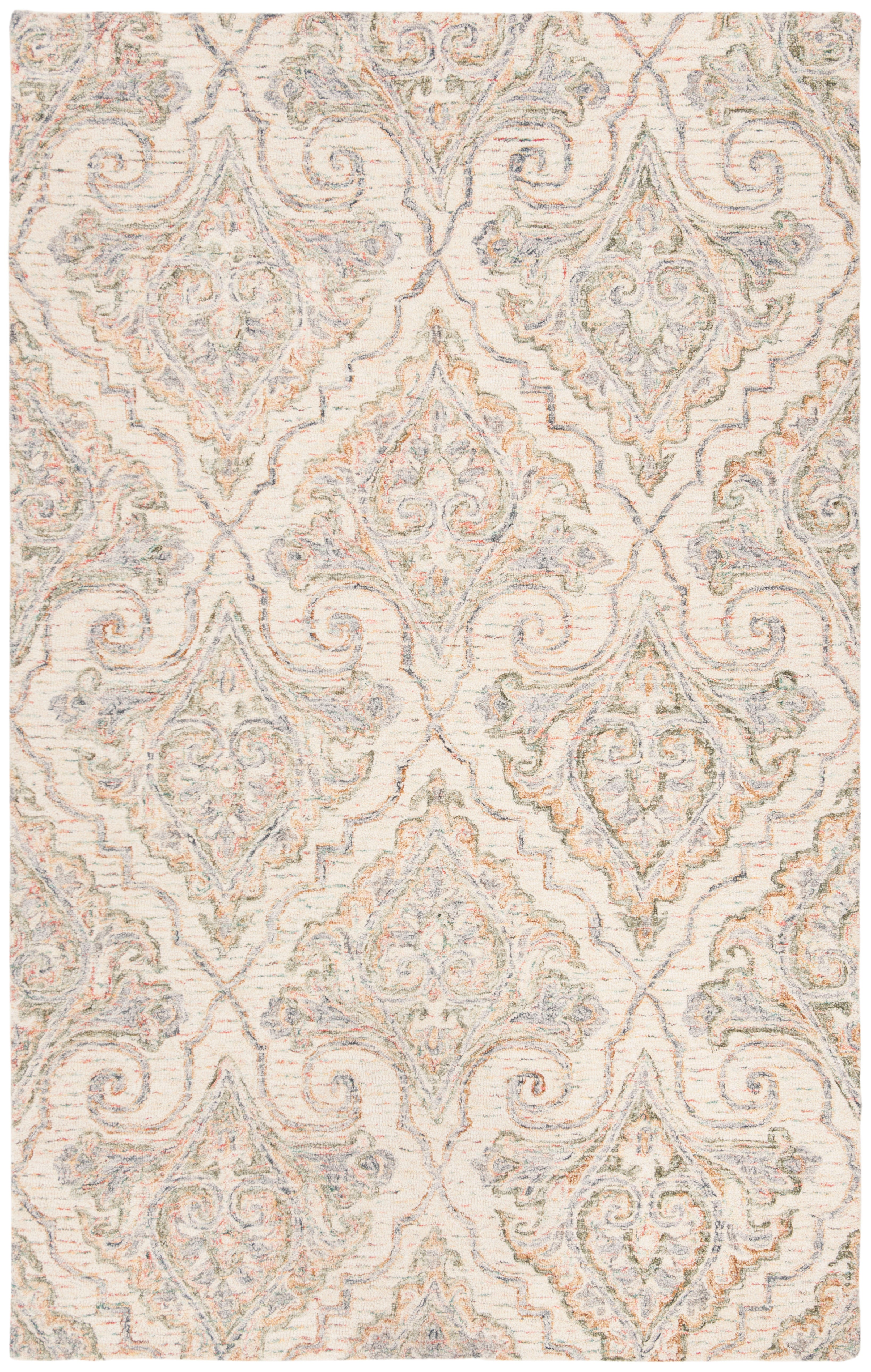 Aubusson AUB103A Ivory / Green