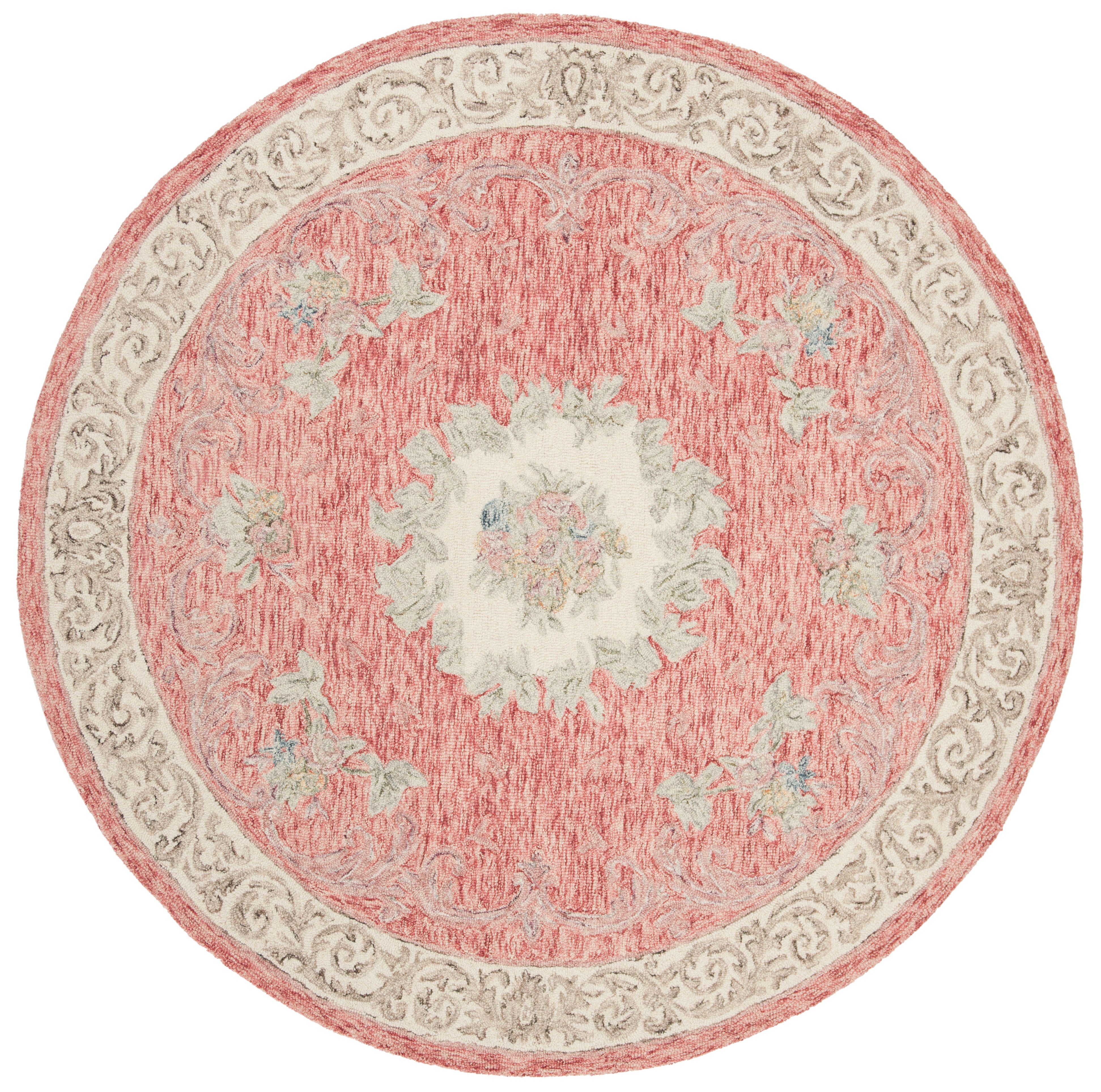 Aubusson AUB105Q Red / Ivory