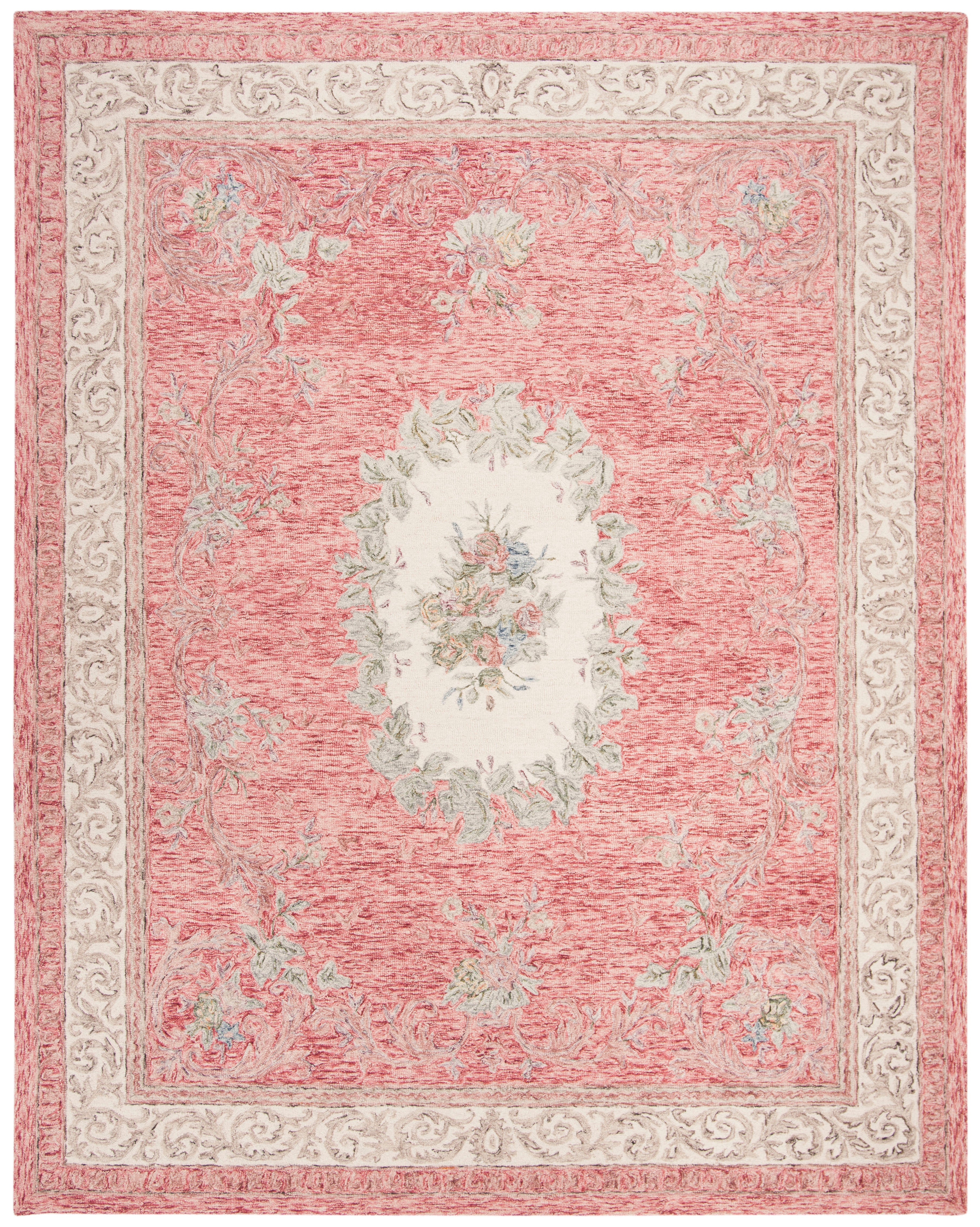 Aubusson AUB105Q Red / Ivory