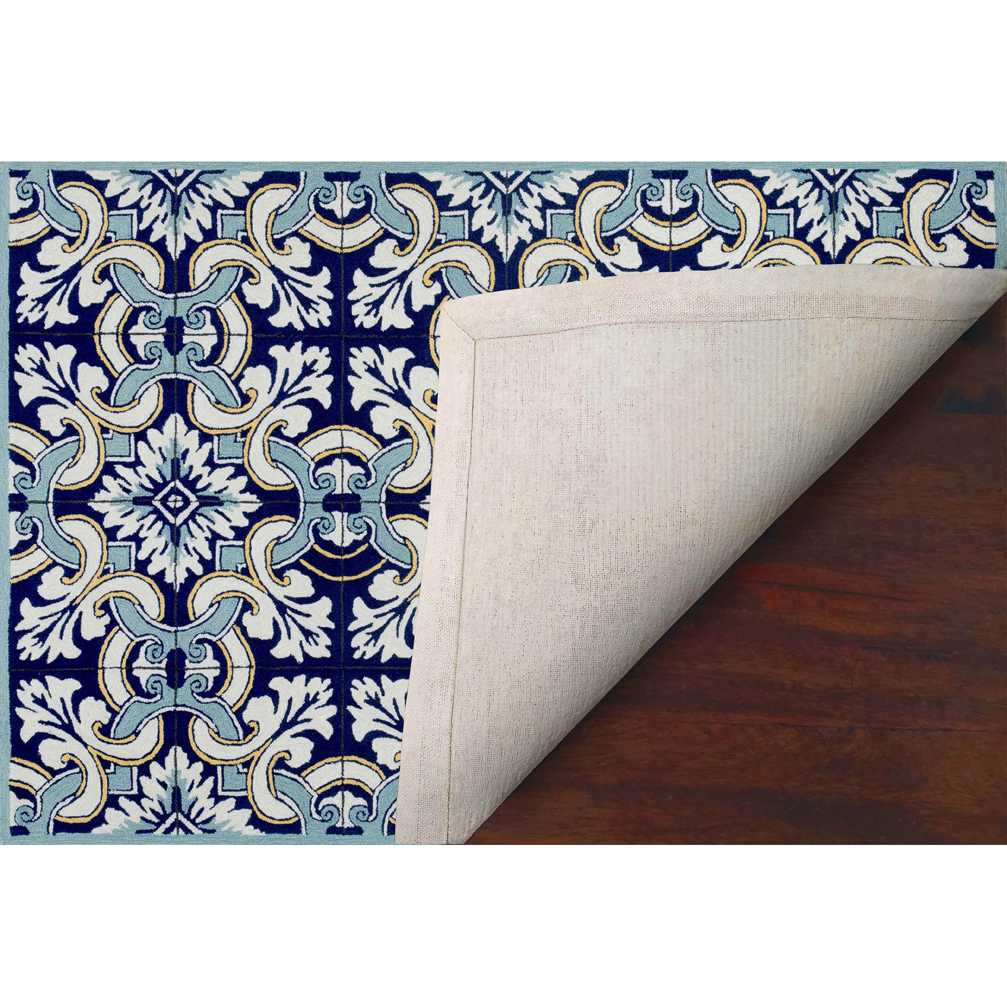 RAVELLA Floral Tile Blue