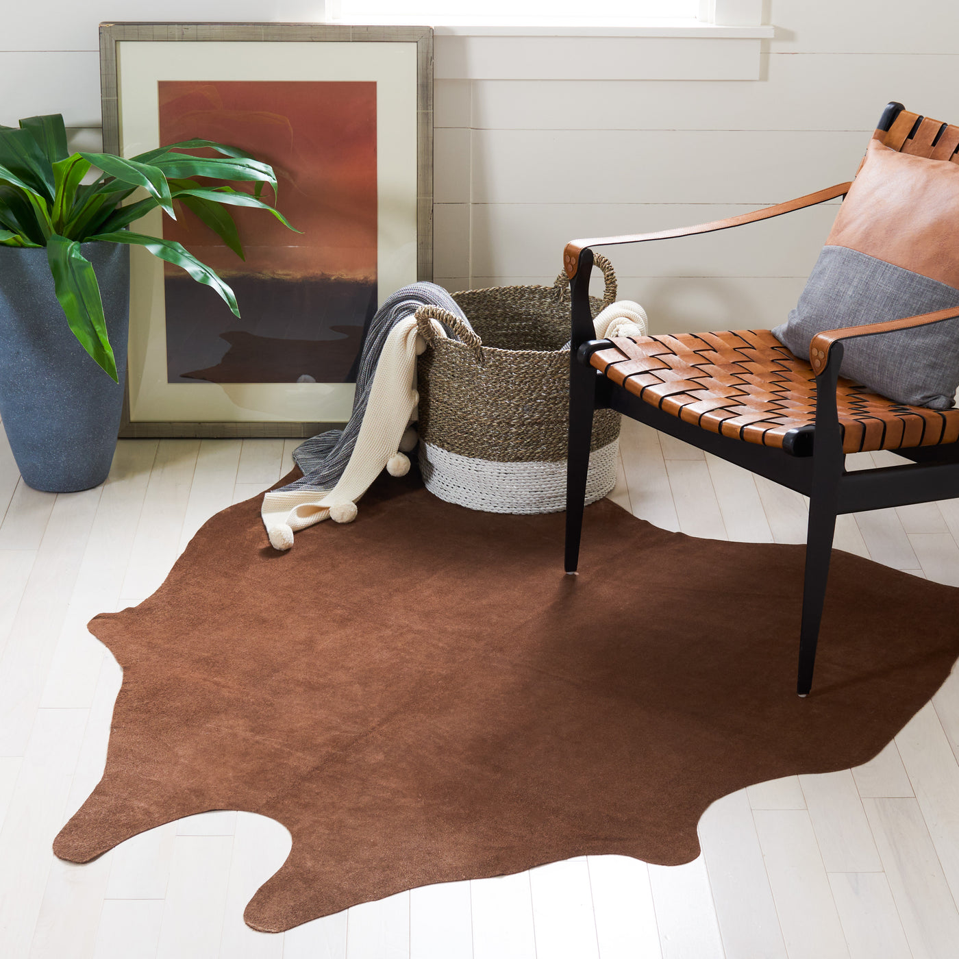 Cowhide suede sales