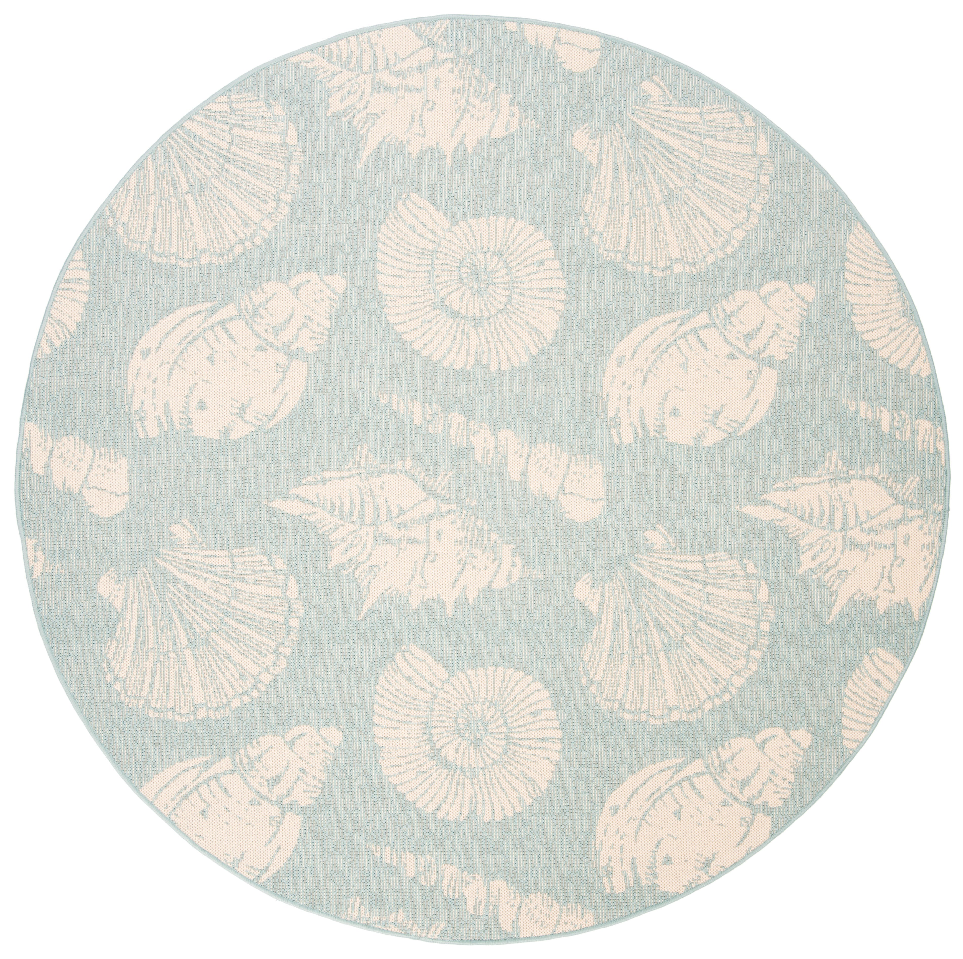 Courtyard CY6239 Aqua / Beige