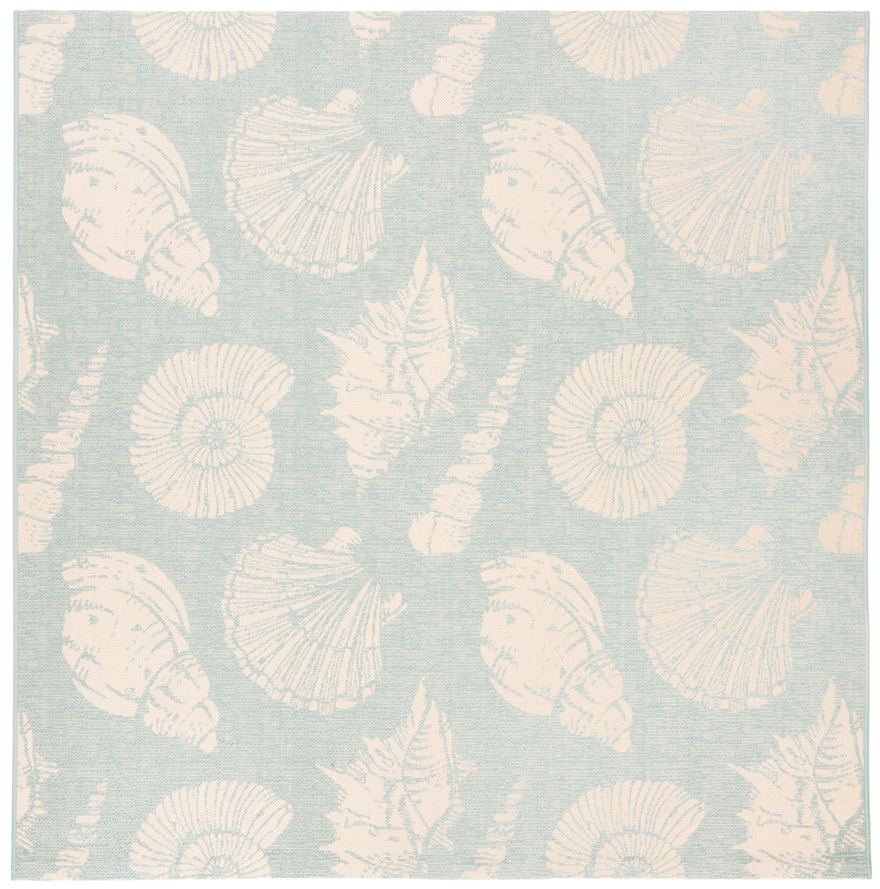 Courtyard CY6239 Aqua / Beige