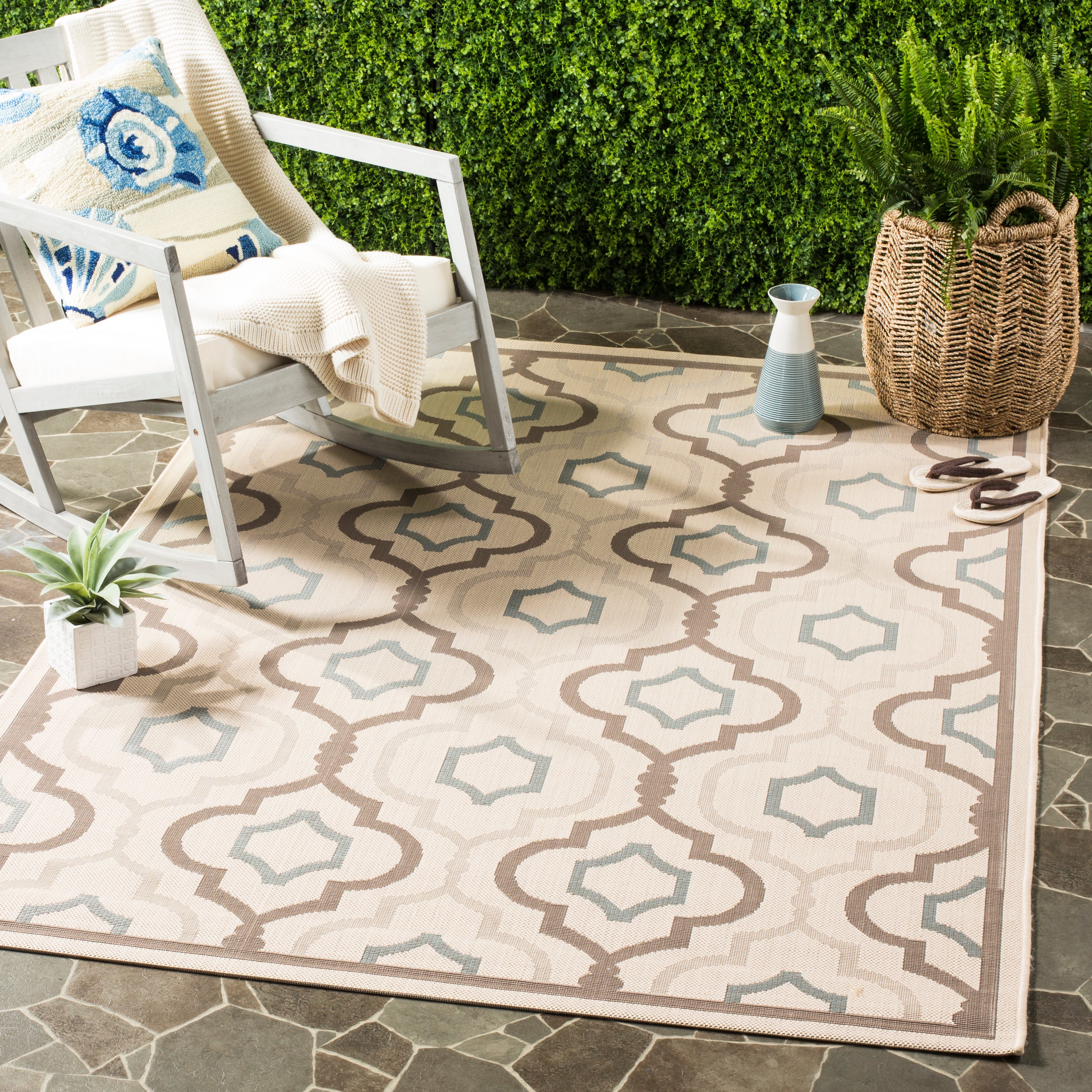 Courtyard CY7938 Beige / Dark Beig