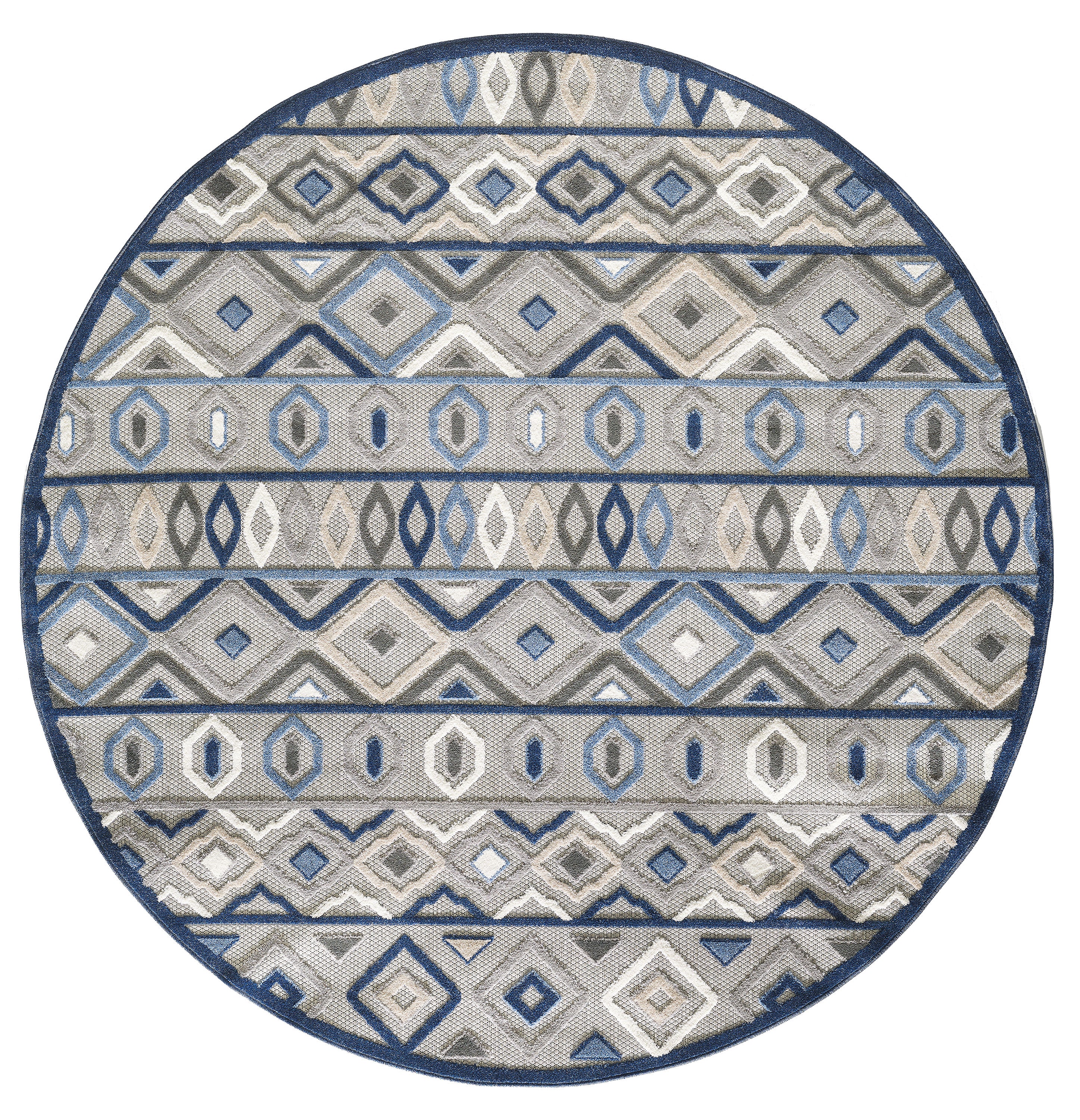 Calla 6921 Grey/Blue Aztec