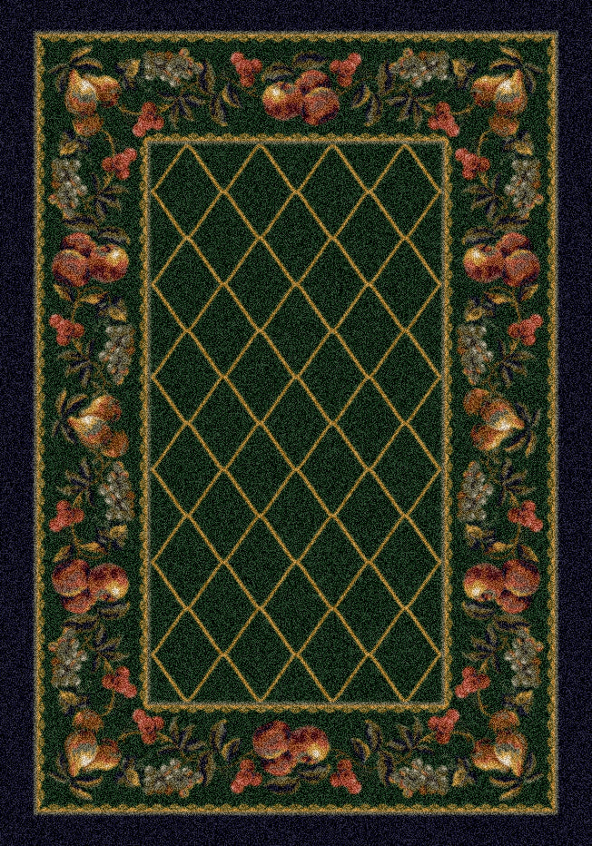 Fruit Medley Rug Emerald