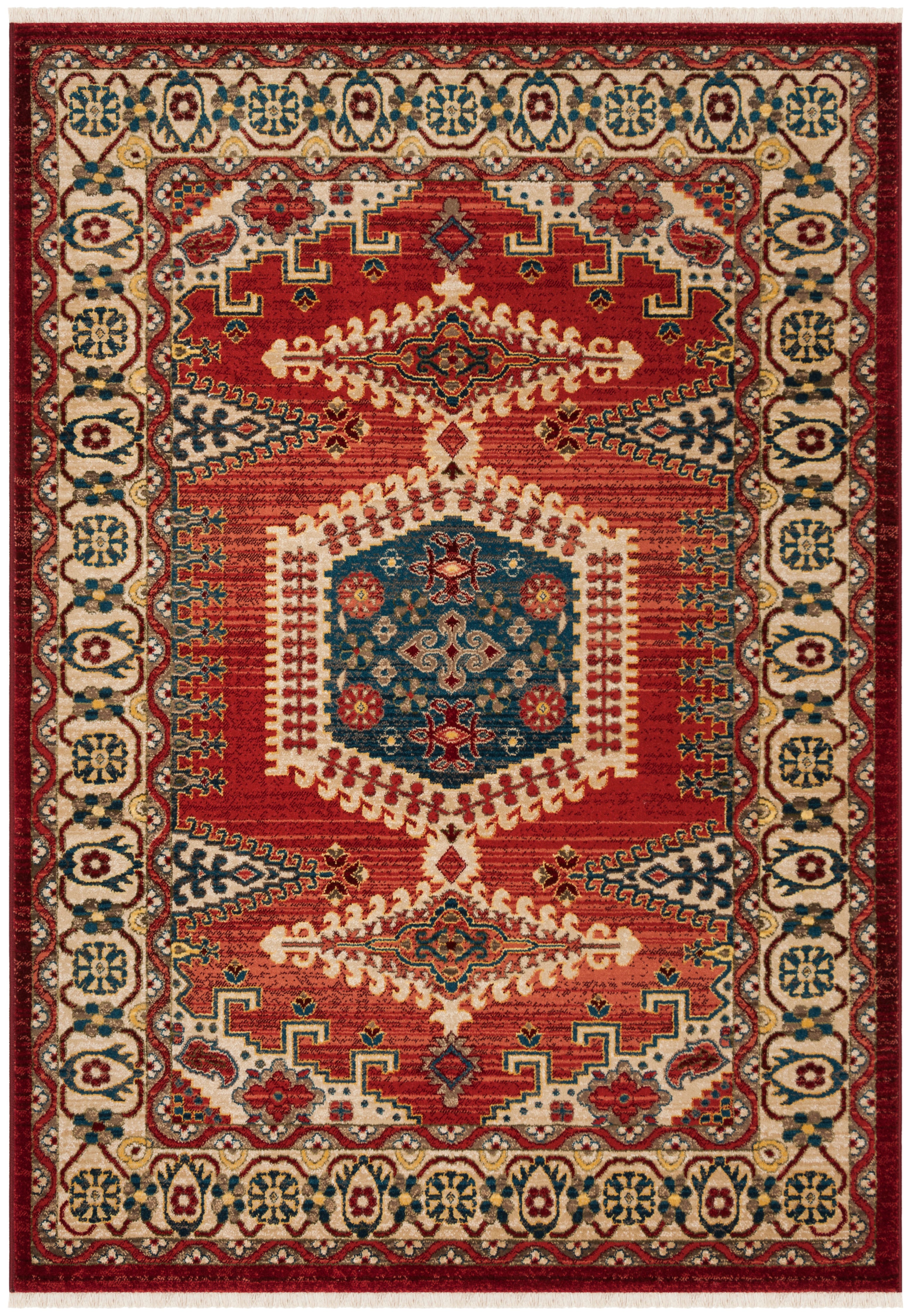 Kashan KSN308Q Red / Ivory