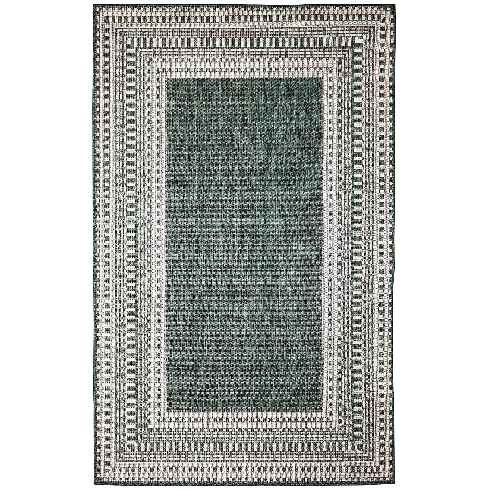 Malibu Etched Border Green