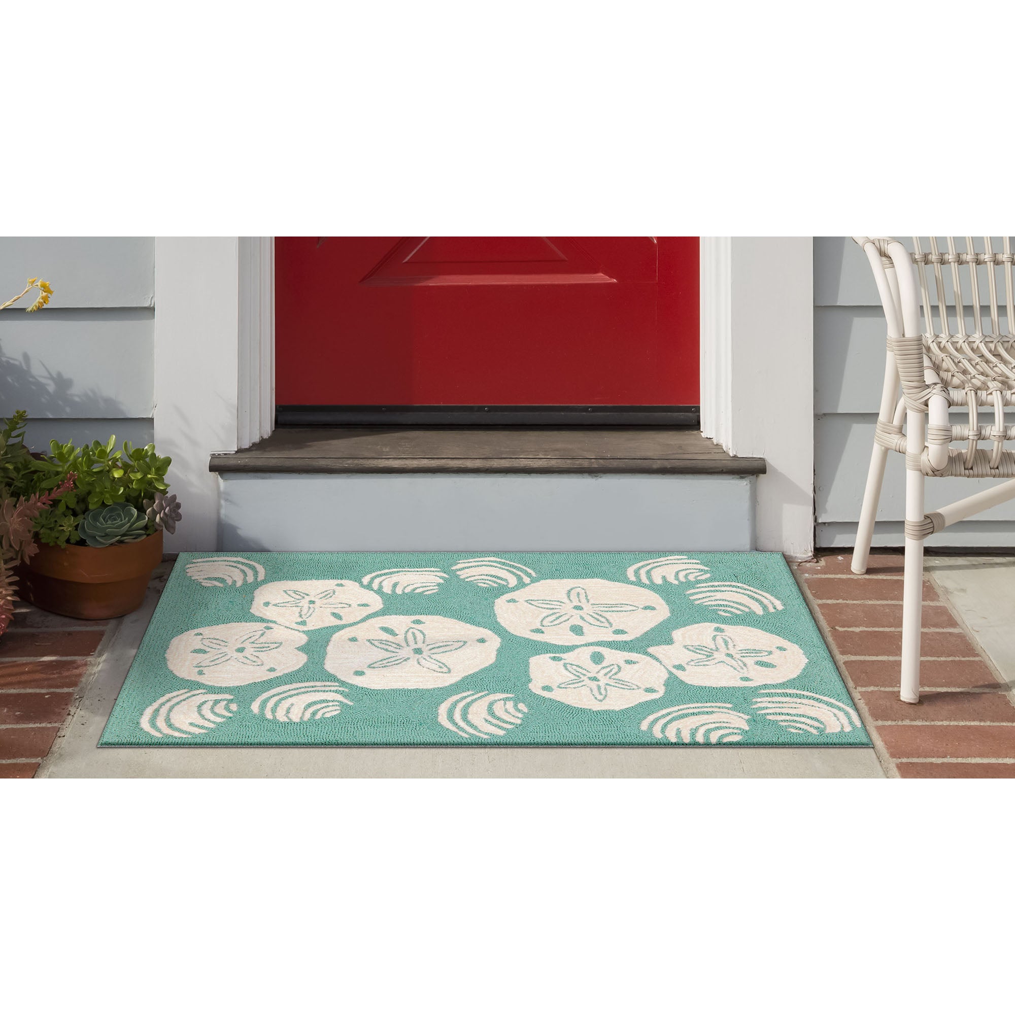 Frontporch Shell Toss Aqua