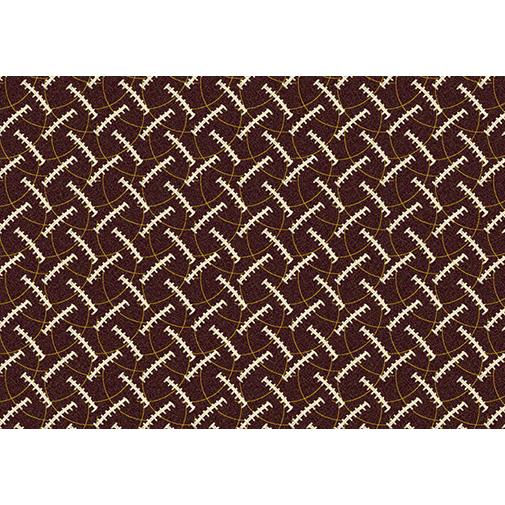 Theme Rugs 2 Touchdown BURGUNDY